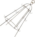 Stainless Steel BBQ Hanging Rack with Hooks Grill Bracket for Skewers Holder Easy to Clean Practical Barbecue Grill Accessory for Outdoor Cooking