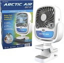 Portable Evaporative Air Cooler, Rechargeable Cooling Fan, Clamp-On Space Cooler, Spins 360 Degrees, 3 Different Powerful Fan Speeds
