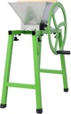 Fruit and Apple Crusher, 7L/1.8 Gallon Manual Juicer Grinder with Stand and Wheel Handle, Portable Fruit Scratter Pulper for Wine and Cider Pressing
