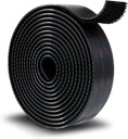 3M Dual Lock SJ3550A 1"×8ft Black, Reclosable Fastener Mounting Tape Interlocking Mushroom Shaped Strong Adhesive Hook Lock Sticky Tape Waterproof for Indoor and Outdoor, EZ Pass, Pedalboard, 1 Pack
