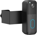 Anti-Theft Blink Doorbell Mount, Drill-Free Door Mount for All-New Blink Video Doorbell, Non-Blocking Motion Sensor Design, Apartment Door Bell Kits for Renters, Easy Installation, Black