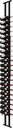 Ultra Wine Racks Floor-to-Ceiling Mount Display (1 Side, Single Deep, Black, Holds 21 Wine Bottles) - Modern Metal Wine Storage for Wine Cellars, Home Bars, Kitchens, and Dining Rooms