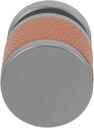 Single Cylinder Black Keyless Entry Door Sided Hidden Ball Shape Door Handle Round Locking Lever