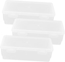 3-Piece Kitchen Condiment Storage Box Airtight Bread Holder Container Lid for Keeping Bread Fresh Suitable for Pantry Organization