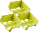 STOBAZA 3pcs Stackable Plastic Beverage Can Organizer Multi-functional Refrigerator Holder for Beer Soda and Wine Design for Kitchen and Pantry Storage