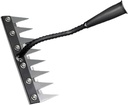 Gardenia Iron Weeding Rake, Iron rake 2.0 for Gardening and Weeding, ironrake The Heavy-Duty Iron Weeding rake(Without Stick) (8 Teeth)