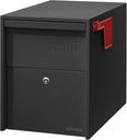 Adoorn Lockable Post Mount Mailbox | Large Size - Anti-Theft Locking Mailbox, 15.5" H x 12" W x 18.5" D, Weatherproof Mailboxes for Outside The House