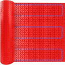 MAXKOSKO Heating Cable Underlayment Membrane, Easy Installation and Uncoupling Heated Floor Mat, Waterproof and Tile Anti-Fracture 54 Sq. Ft.
