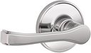 J Series Passage Door Lever Finish: Bright Chrome