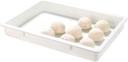 26 x 18 x 3 Inch Proofing Box, 1 Rectangle Dough Box - Stackable, Dishwashable, White Plastic Pizza Dough Boxes, Durable, Lids Sold Separately
