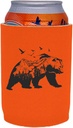 Mountain Bear Full Bottom Can Coolie (Orange, 1)