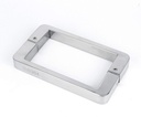 GERRIT Bathroom Shower Door Handle Sets, Square Shower Pull Push Single Door Handles, 145Mm Hole Centres - Silver