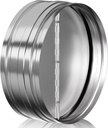 [Upgraded] Hon&Guan 10 Inch Duct Backdraft Damper, One-Way Airflow Ducting Insert Backflow Preventer Duct Draft Blocker, HVAC Inline Fan Vent