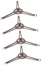 jojofuny 4Pcs Microwave Turntable Support Brackets Roller Guide for Glass Plates Convenient Replacement for Microwave Ovens High Performance Tripods