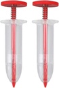 TOPINCN 2pcs Seeds Dispenser, Mini Sowing Seed Dispenser Sower Seed Spreader Manual Planter Sowing Seeder Tool for Horticultural Seeding