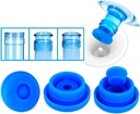 5 Gallon Water Jug Cap Reusable - Non-Spill 55mm Bottle Water Dispenser Caps,Silicone Replacement Cap Lids Anti Splash 3 Pack