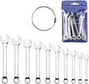 Mini Wrench Set Open End Wrench Combination Wrench Small Wrench Set, Metric and SAE (MET)