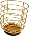 Elegant Coffee Capsule Organizer, Coffee Filter Holder, Gold Round Base