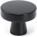 COTYKILEY 10 Pack Drawer Pulls Matte Black Kitchen Cabinet Knobs Solid Round Drawer Knobs Cabinet Hardware Zinc Black