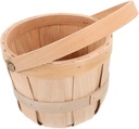 Unomor Bamboo Woven Storage Basket for Egg Fruit Bread Multi-functional Decorative Basket for Kitchen