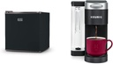 BLACK+DECKER BCRK17B Compact Refrigerator Energy Star Single Door Mini Fridge with Freezer, 1.7 Cubic Feet, Black & Keurig® K-Supreme Single Serve K-Cup Pod Coffee Maker, MultiStream Technology, Black