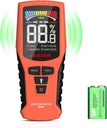 Pinless Moisture Meter MS02 Non-Destructive Wood Moisture Meter Detector with Large LCD Display, Batteries, 4 Modes for Wood, Firewood,Walls,Building Materials