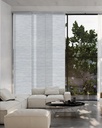 GoDear Design Adjustable Vertical Blinds for Sliding Glass Door 45.8"- 86" W x 96" H, Extendable Sliding Panel Track Blinds for Patio Closet, Trimmable Window Shades, Shinonome