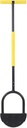 Half Moon Saw Tooth Lawn Edger Long Handle Garden Tool for Sidewalk and Flower Bed Maintenance