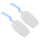 DECHOUS 2pcs Foldable Ice Scoop for Kitchen Rice Scoops Ice Cube Reusable Easy to Clean Suspendable for Serving