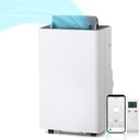 TURBRO Finnmark 14,000 BTU Portable Air Conditioner and Heater, Dehumidifier, 3-Speed Fan, Covers Rooms up to 600 Sq. Ft., Remote and WiFi Control, 7.77 CEER High Efficiency, CSA-Certified
