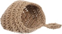 PRETYZOOM Hanging Woven Wall Basket for Kitchen Storage Small Style Rope Holder for Onions Garlic Vegetables and Fruits Space Efficient Home Decor Organizer