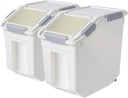 CITY BABY 2 Pack Airtight Flour Storage Container With Scoop,Dry Food, Sugar, Baking Supplies,Rice Container Set -BPA Free- Pet Food Storage Container,Dog Cat Birds Food Bin(30LB)