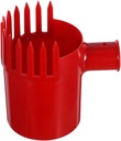 Blueberry Picker: Fruit Harvesting Tool Fruit Collection Comb Non-Slip Handle Lightweight for Gardening Family Friends Adults Red