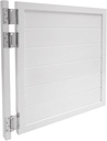 Modern Black Swing Door, Half Door for Doorways, 35.4x35.4in, 3 Spring Hinges, 180 Opening Angle