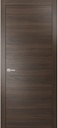 Modern Solid Interior Pre-Hung Door with Handle | Planum 0010 Chocolate Ash | Single Regural Panel Frame Trims | Bathroom Bedroom Sturdy Doors-30" x 80"